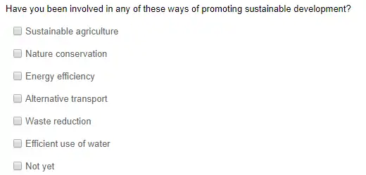 13) Avez-vous participé à l'une ou l'autre de ces manières de promouvoir le développement durable ?